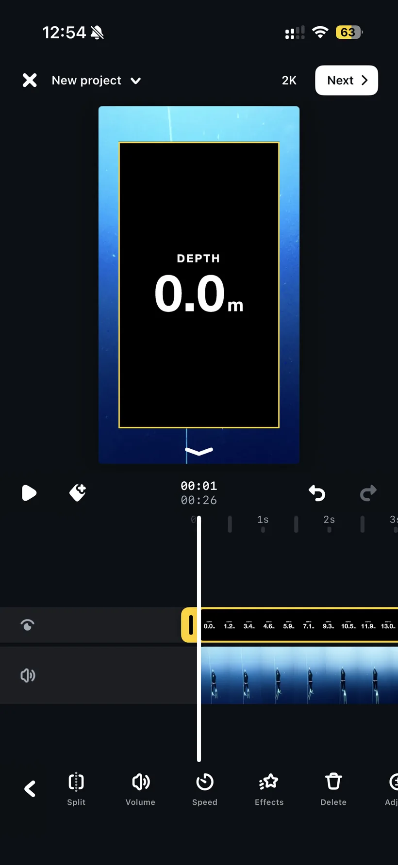 Tap the overlay so it's the selected layer.